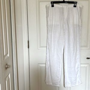 LondonJean White Linen pants
